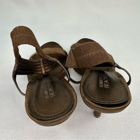 Kenneth Cole Reaction Know Way Bronze Satin Sandal 6.5 - Picture 9 of 11